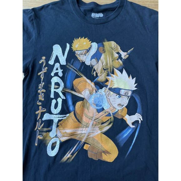 Naruto Goat Crew Vintage 2002 T-shirt Size Medium Big Graphic And Back Print - Picture 2 of 4